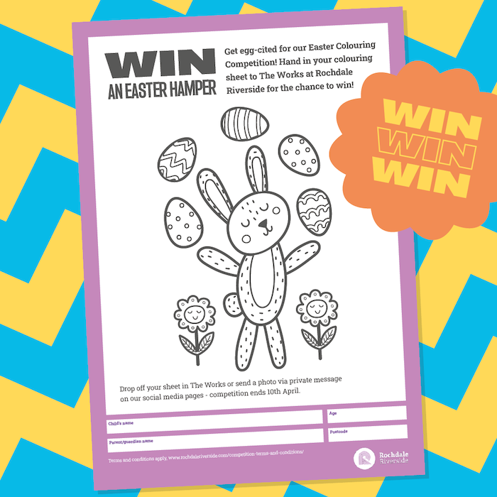 Easter colouring competition image