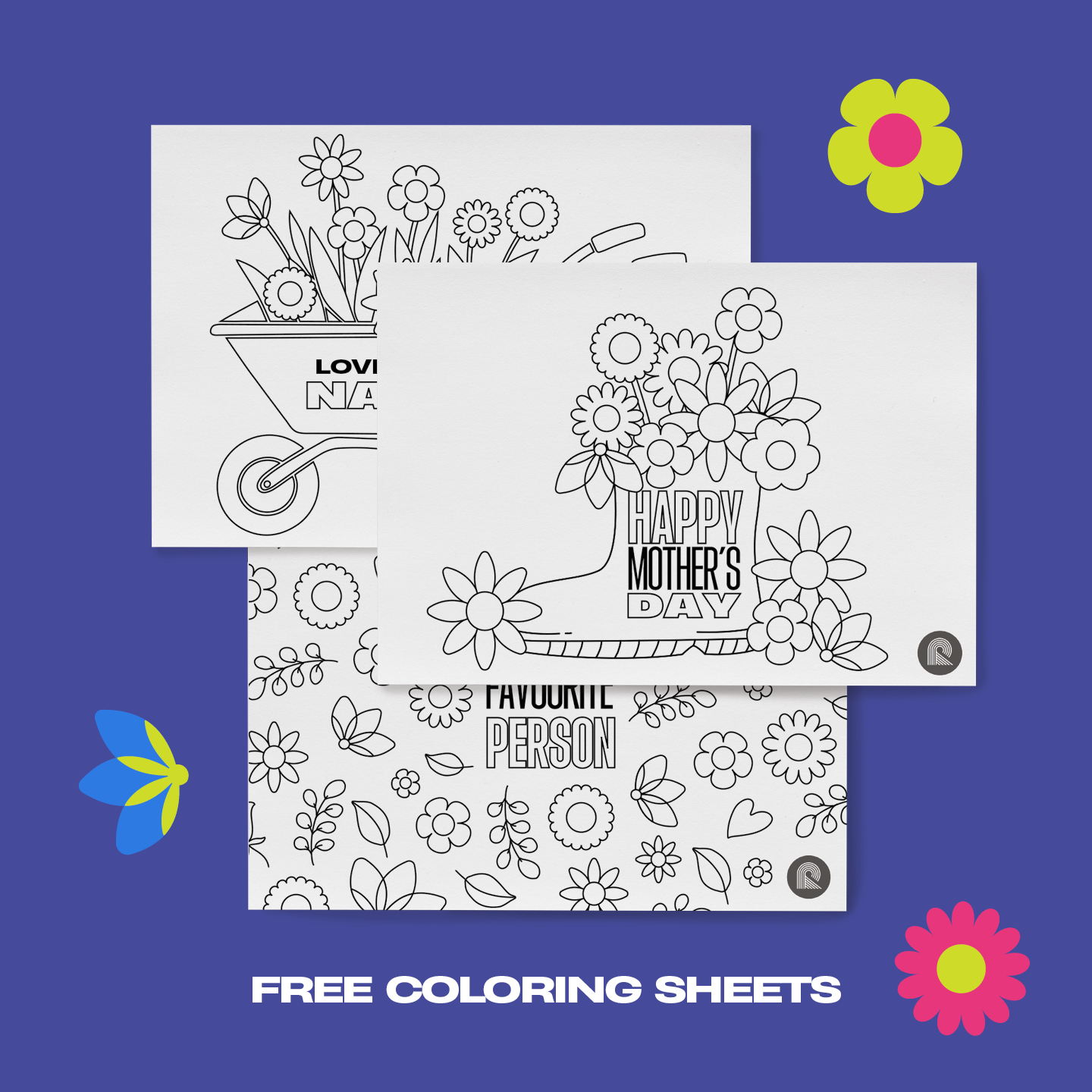Free Mother’s Day Colouring Sheets image